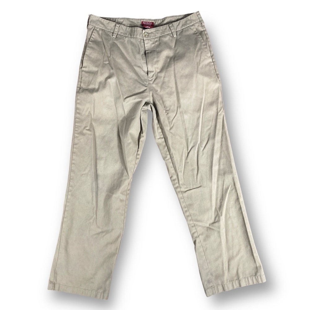 Merona Ultimate Khaki pants supreme mens 33 in waist Dad date work tan brown